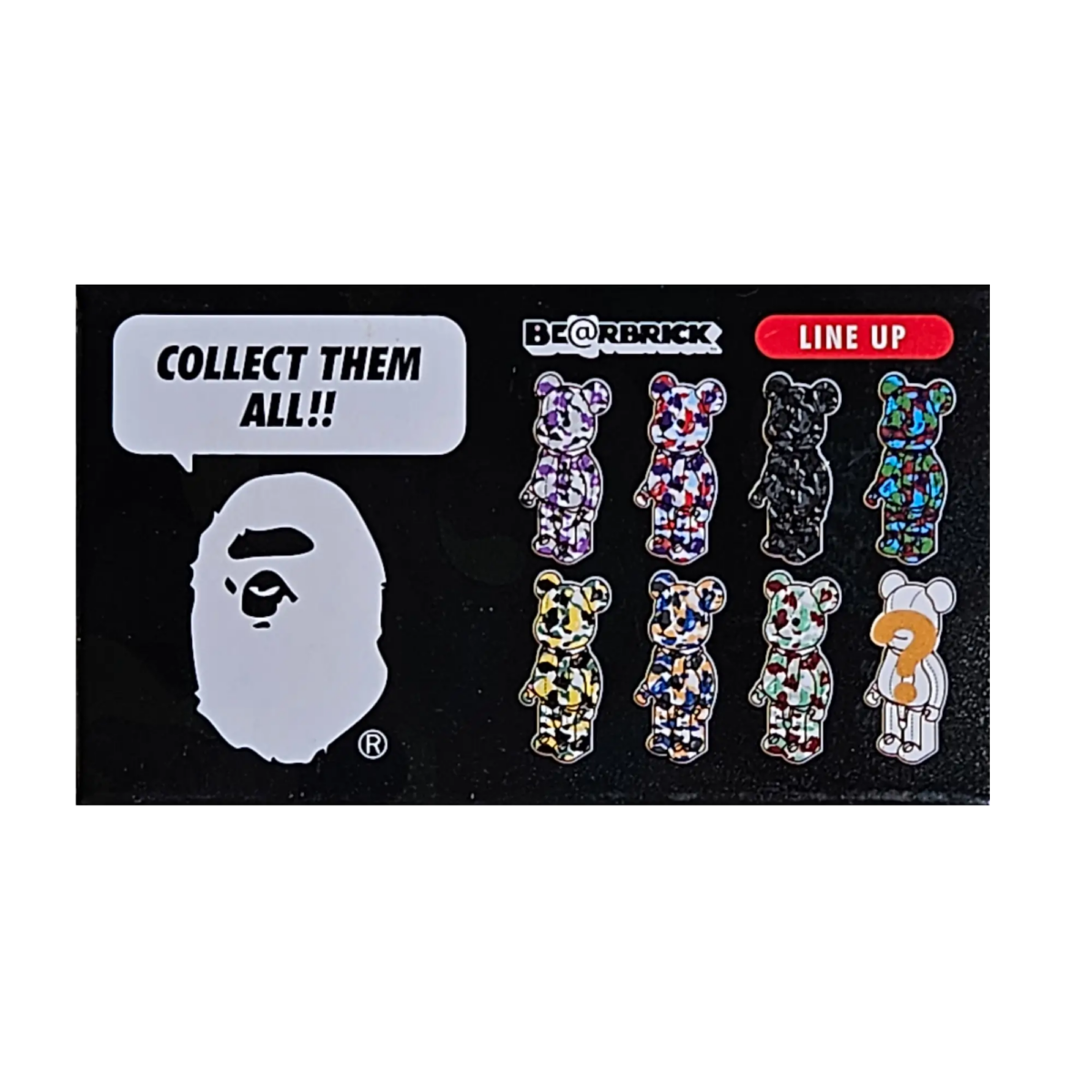 BE@RBRICK BAPE Camo 28th Anniversary #1 Blindbox (100%)