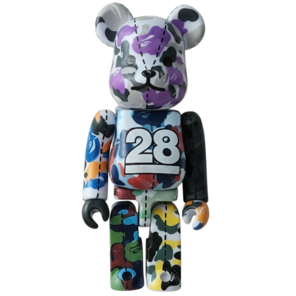 Bearbrick BAPE Camo 28th Anniversary #1 Multi Camo 100% SECRET Bild