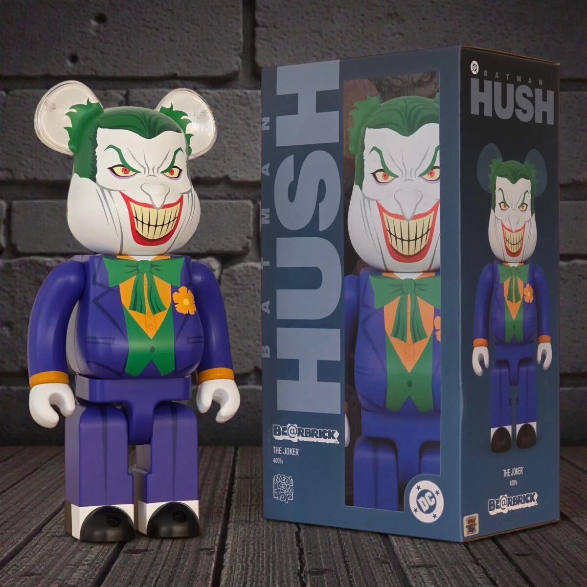 Bearbrick The Joker [Batman: Hush Version] 400% mit Verpackung