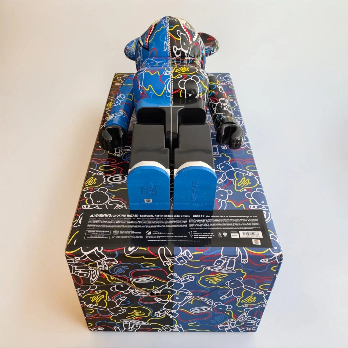 Bearbrick BAPE LINE Camo Shark 1000% Echtheitsmerkmale