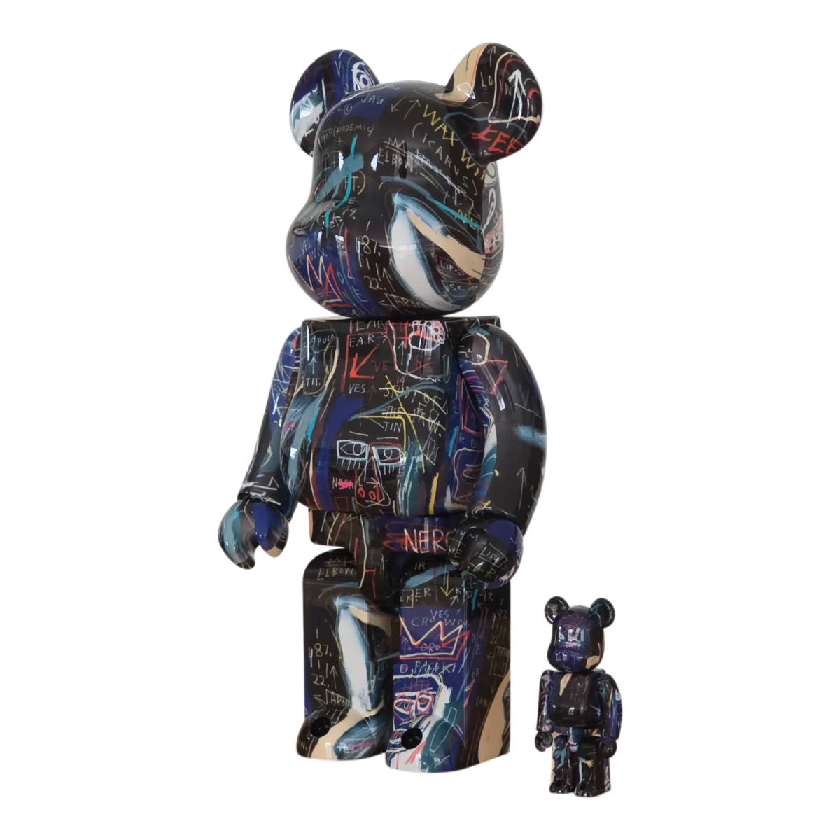 Bearbrick Jean-Michel Basquiat #7 100%+400% schräg