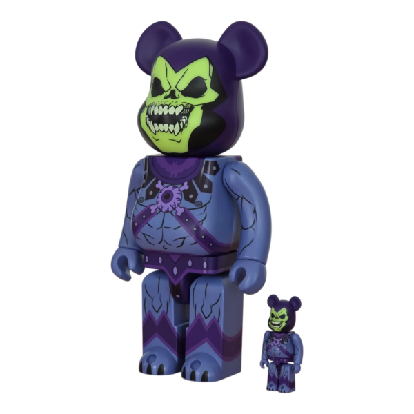 Bearbrick Mishka × Masters of The Universe Skeletor 100%+400% schräg