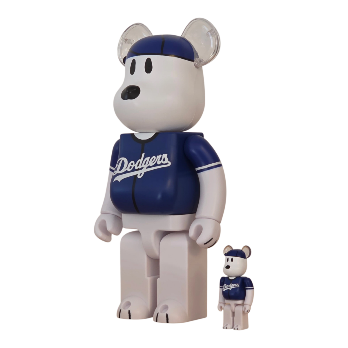 Bearbrick MLB × Peanuts "Snoopy" [Los Angeles Dodgers] 100%+400% schräg