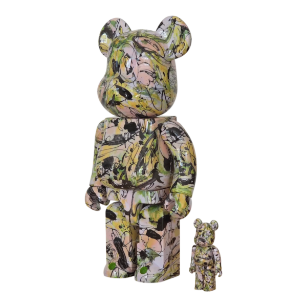 Bearbrick Shun Sudo "Wind and Petals" 100%+400% schräg