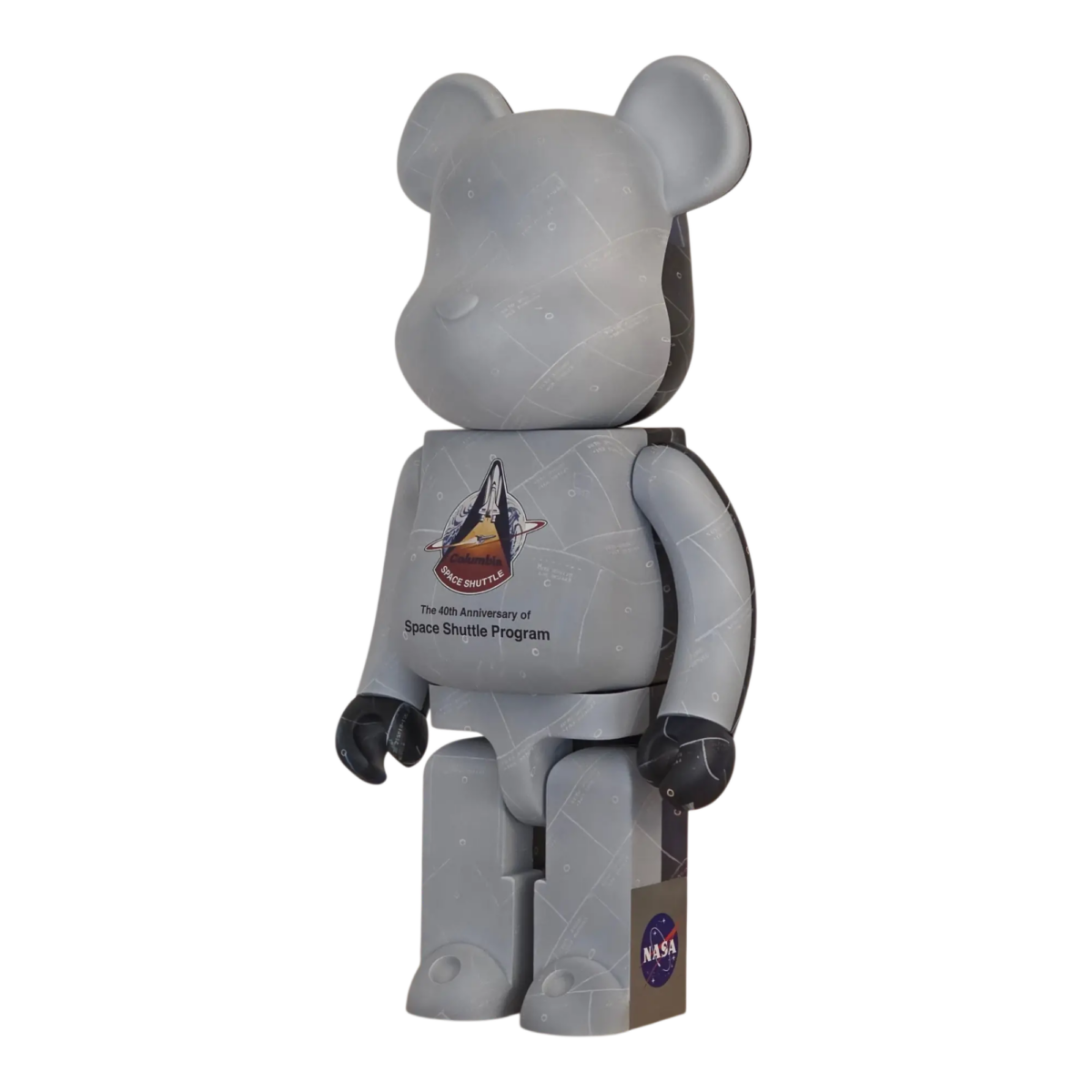 Bearbrick The 40th Anniversary of Space Shuttle Program [NASA] 1000% schräg