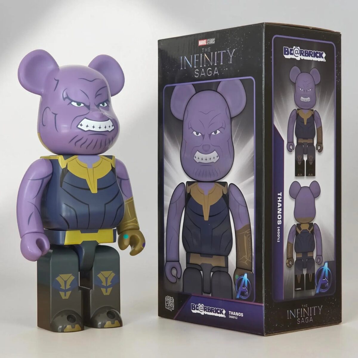 Bearbrick Thanos [The Infinity Saga] 400% mit Verpackung