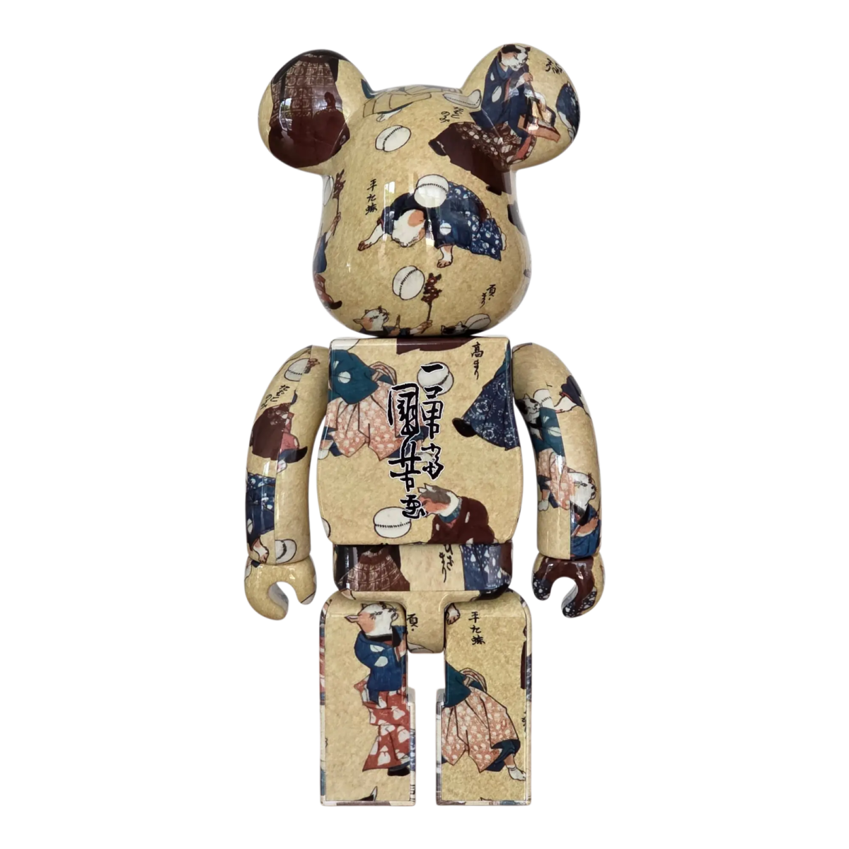 Bearbrick Utagawa Kuniyoshi "Fashionable Cats Juggling Balls" 100%+400% Rückseite