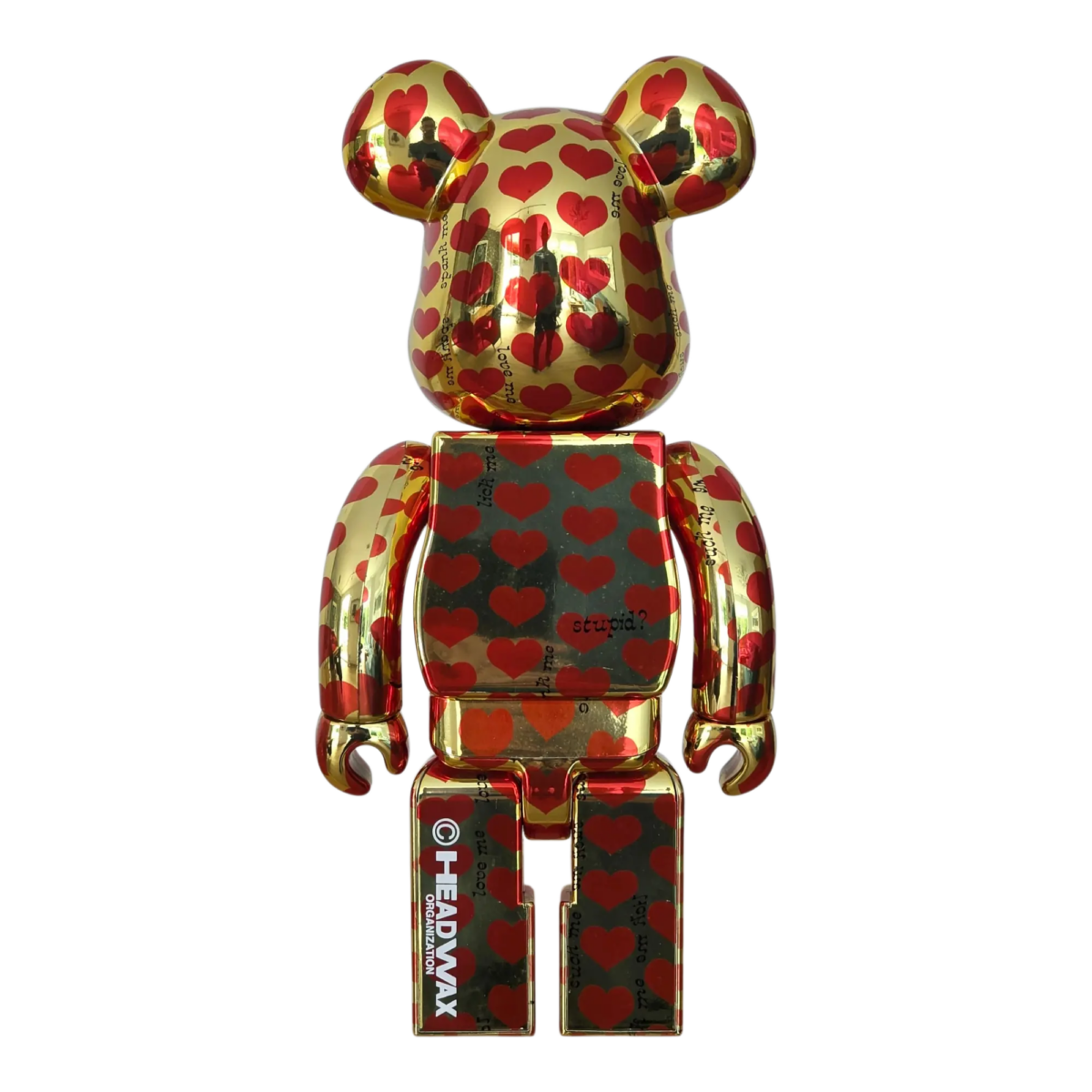 Bearbrick Amplifier® Gold Heart 100%+400% Rückseite