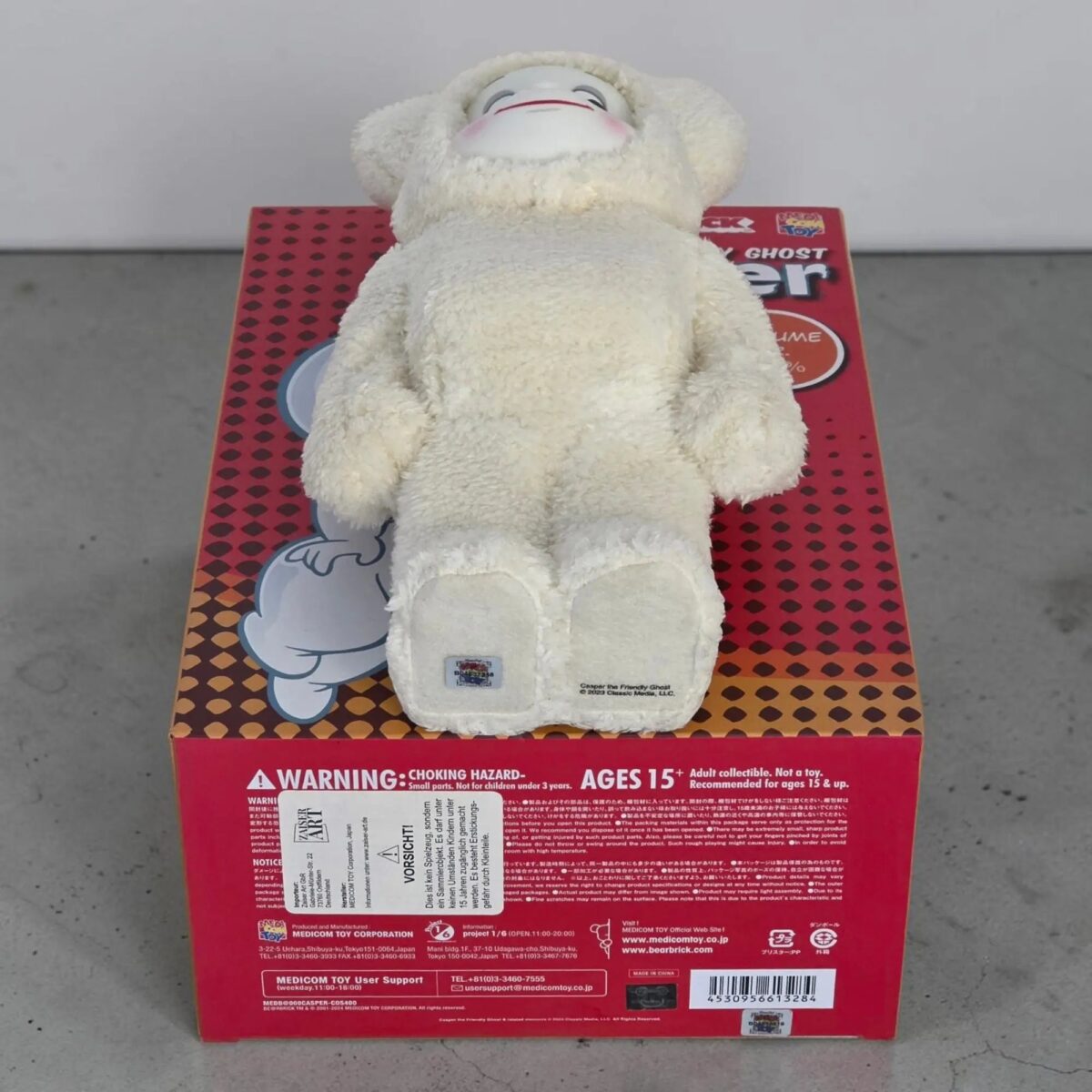 Bearbrick Casper the Friendly Ghost Costume Version 400% Echtheitsmerkmale