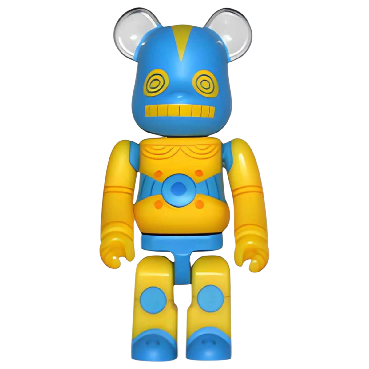 Bearbrick Series 45 H×S (Hirota Saigansho) "Softvinyl Toy" Yellow 100% SECRET Bild