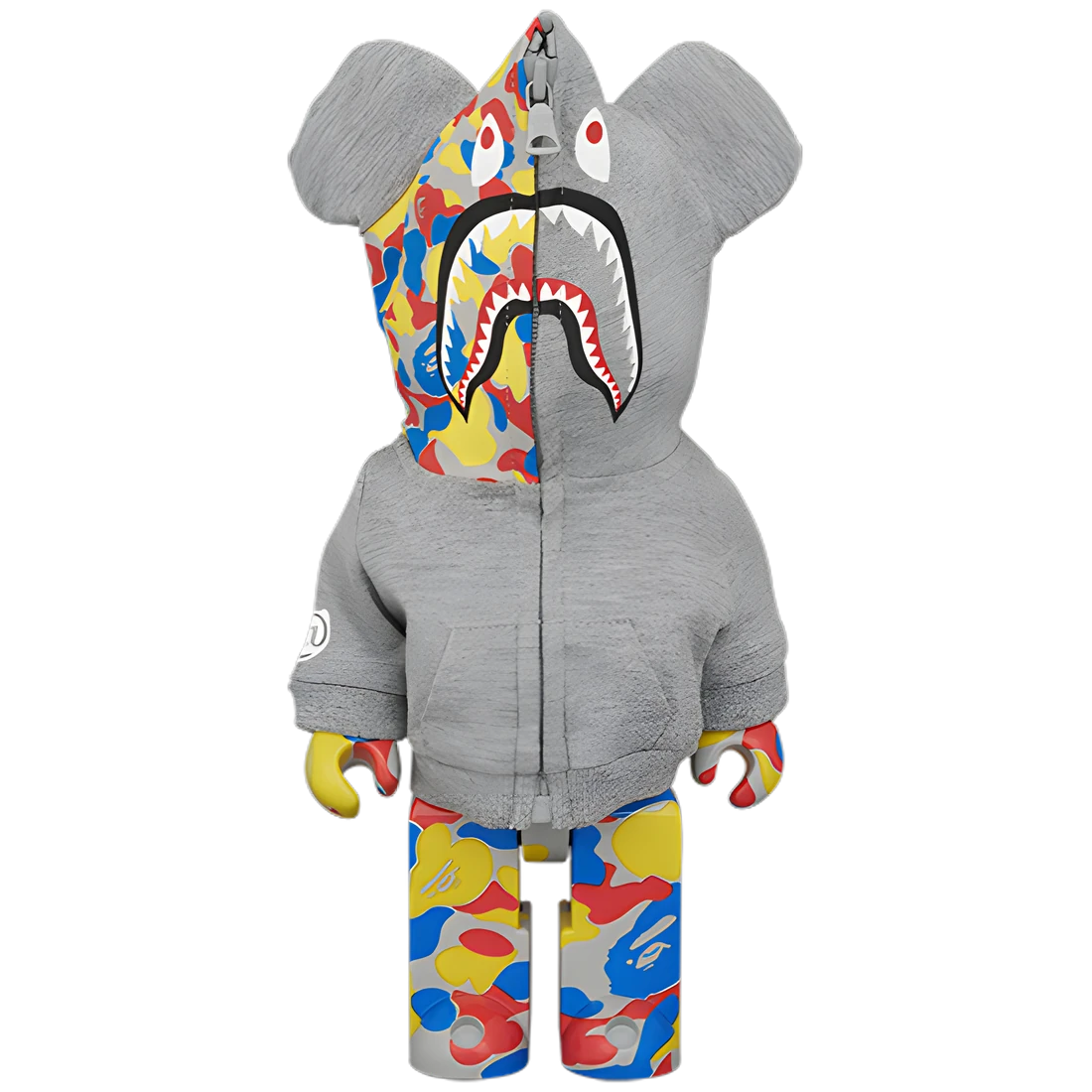 Bearbrick BAPE Camo Shark Medicom Toy 30th Anniversary 3er-Set 100%+400% Herstellerbild 4