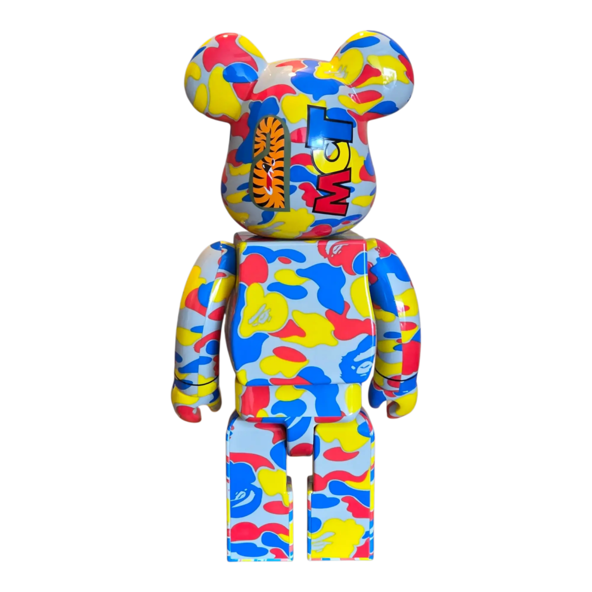 Bearbrick BAPE Camo Shark Medicom Toy 30th Anniversary 3er-Set 100%+400% Rückseite