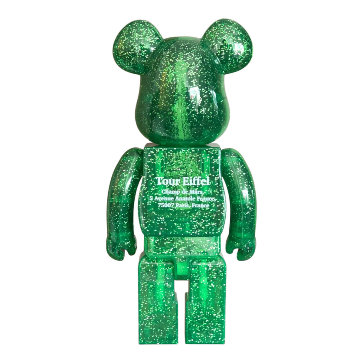 Bearbrick Eiffel Tower Green Dress Version 100%+400% Rückseite