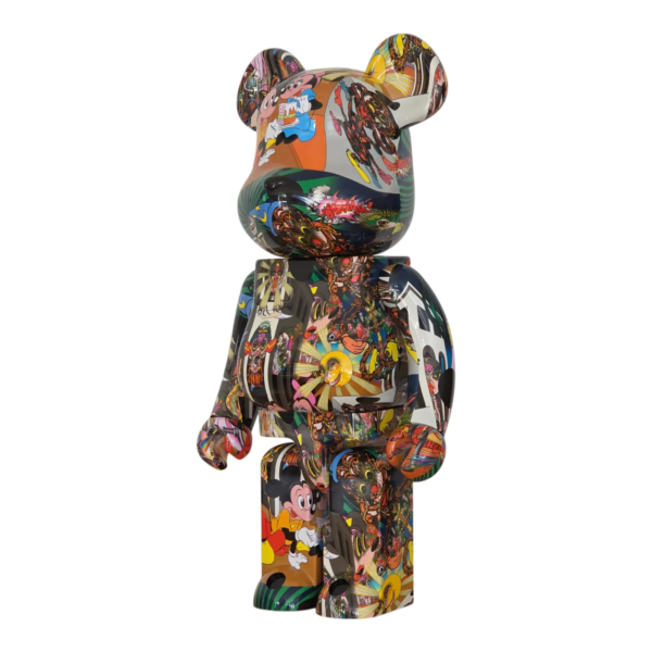 Bearbrick Keiichi Tanaami "Mickey Mouse" 1000% schräg