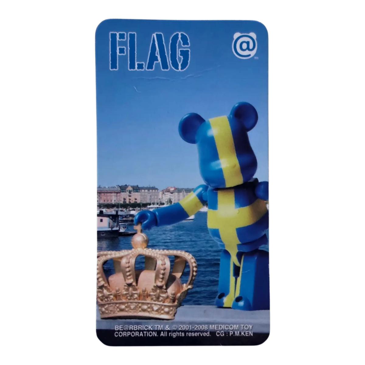 Bearbrick Series 16 Flag "Sweden" 100% Begleitkarte