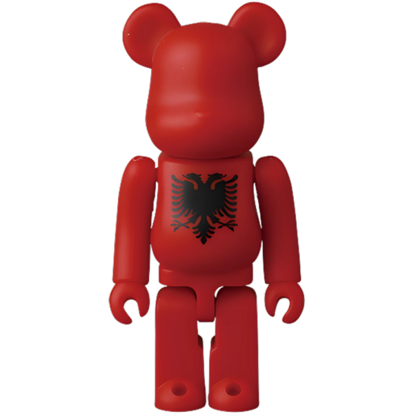 Bearbrick Series 52 Flag "Albania" 100% Herstellerbild
