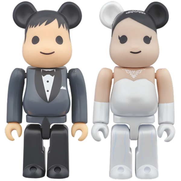 Bearbrick Wedding 2er-Set 100% Herstellerbild 1