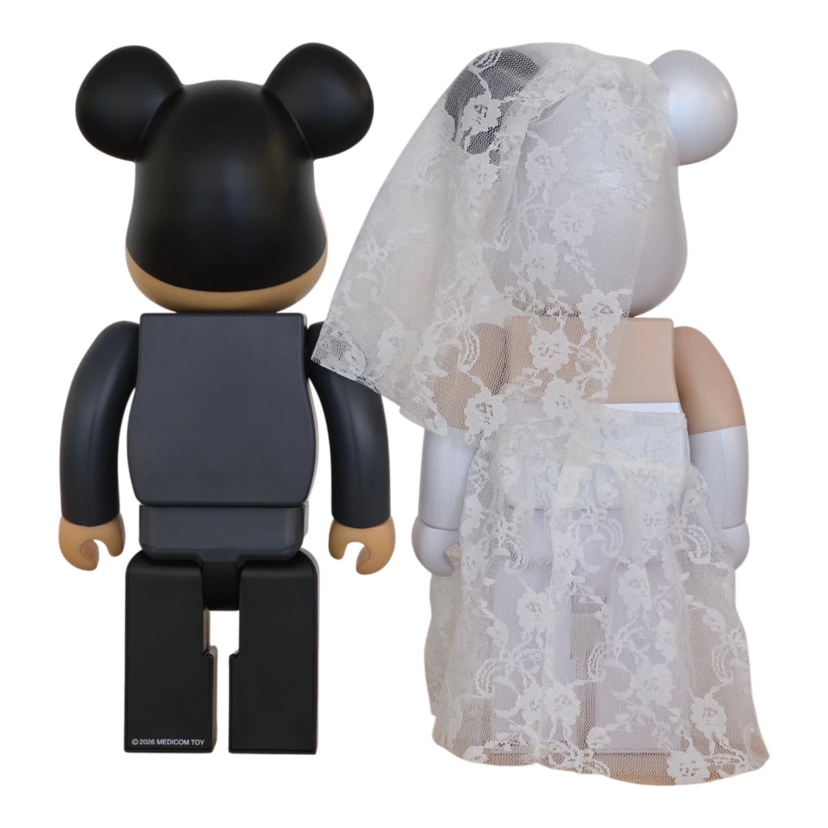 Bearbrick Wedding 2er-Set 400% Rückseite