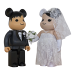 Bearbrick Wedding 2er-Set 400% schräg
