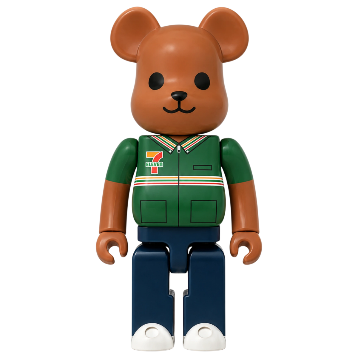 Bearbrick 7-ELEVEN Uniform Green Version 400% Herstellerbild
