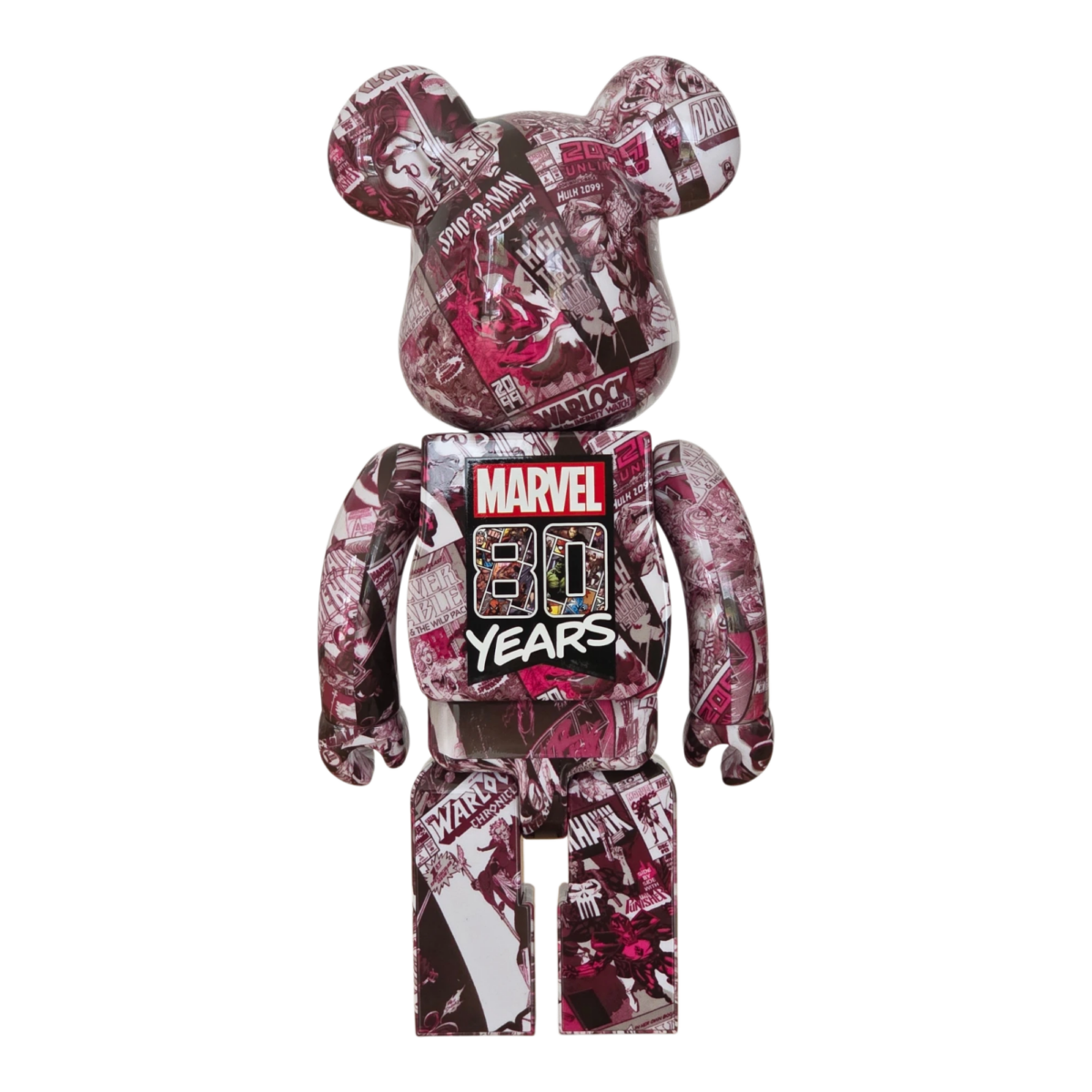 Bearbrick Marvel 80th Anniversary 100%+400% Rückseite