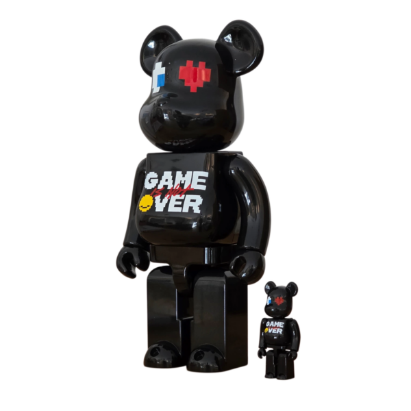 Bearbrick Pac-Man × Grafflex × 9090 × S.H.I.P&crew 100%+400% schräg