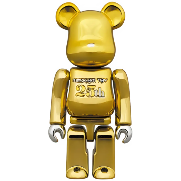 Bearbrick Series 42 Medicom Toy 25th Anniversary Model Gold [Hajime Sorayama] 100% SECRET Bild