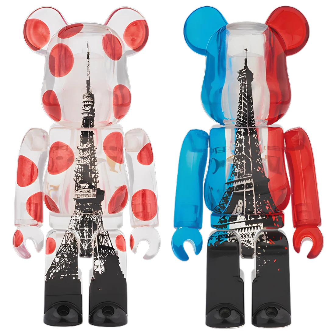 Bearbrick Tokyo Tower + Eiffel Tower 2er-Set 100% Herstellerbild 1